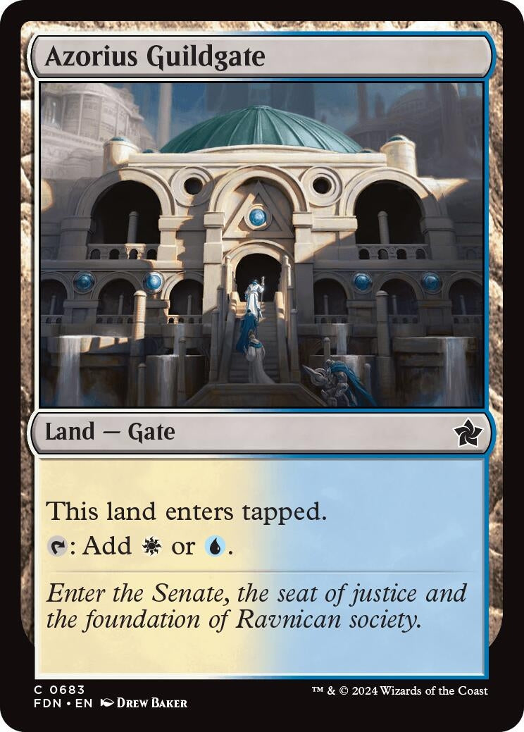 Image for Azorius Guildgate (683) [Foundations] - Magic: The Gathering