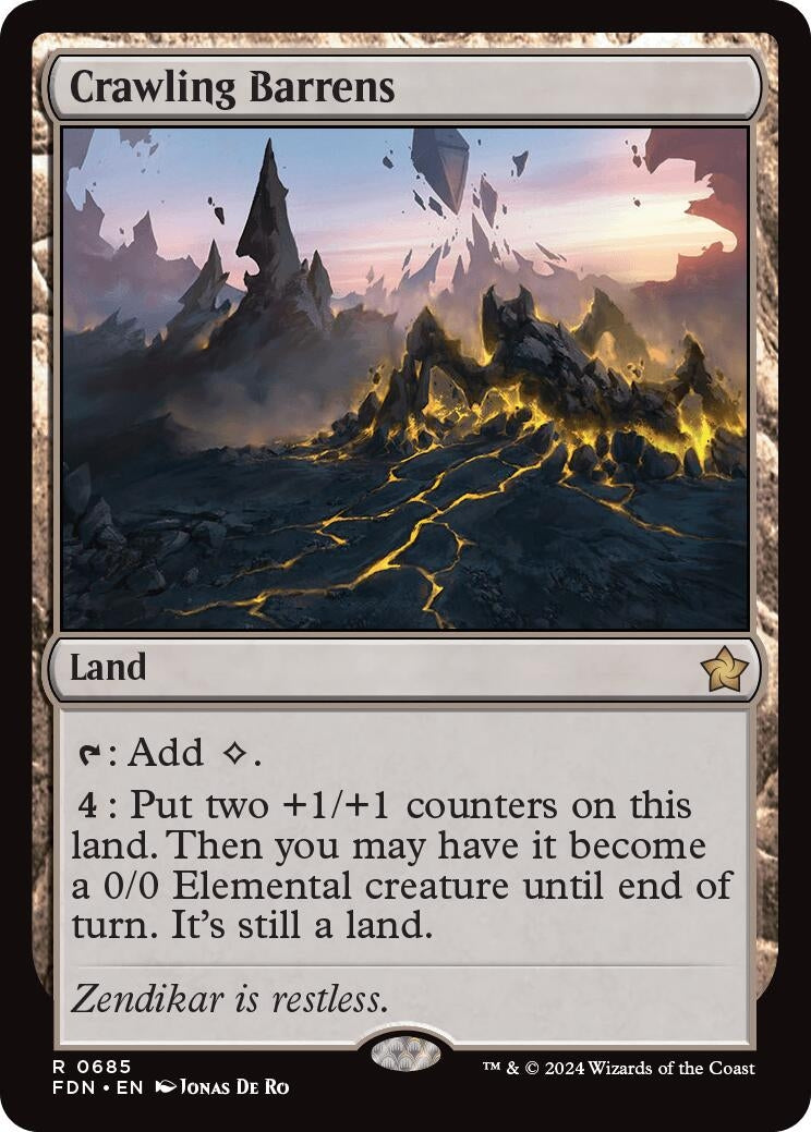 Image for Crawling Barrens (685) [Foundations] - Magic: The Gathering