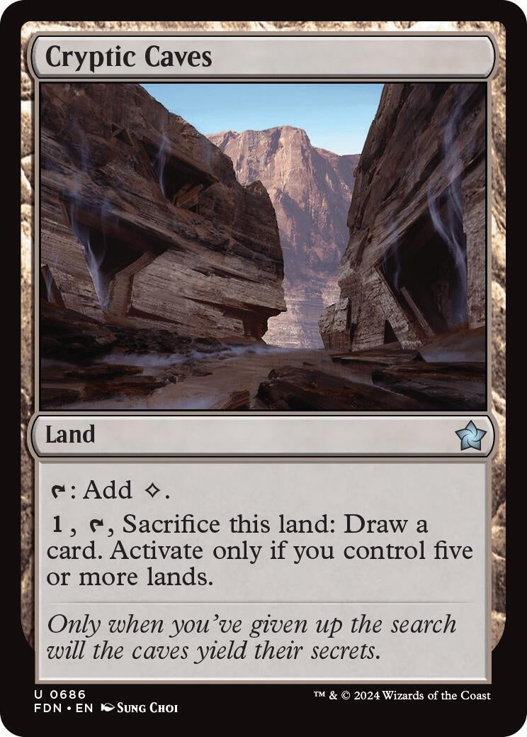 Image for Cryptic Caves (686) [Foundations] - Magic: The Gathering