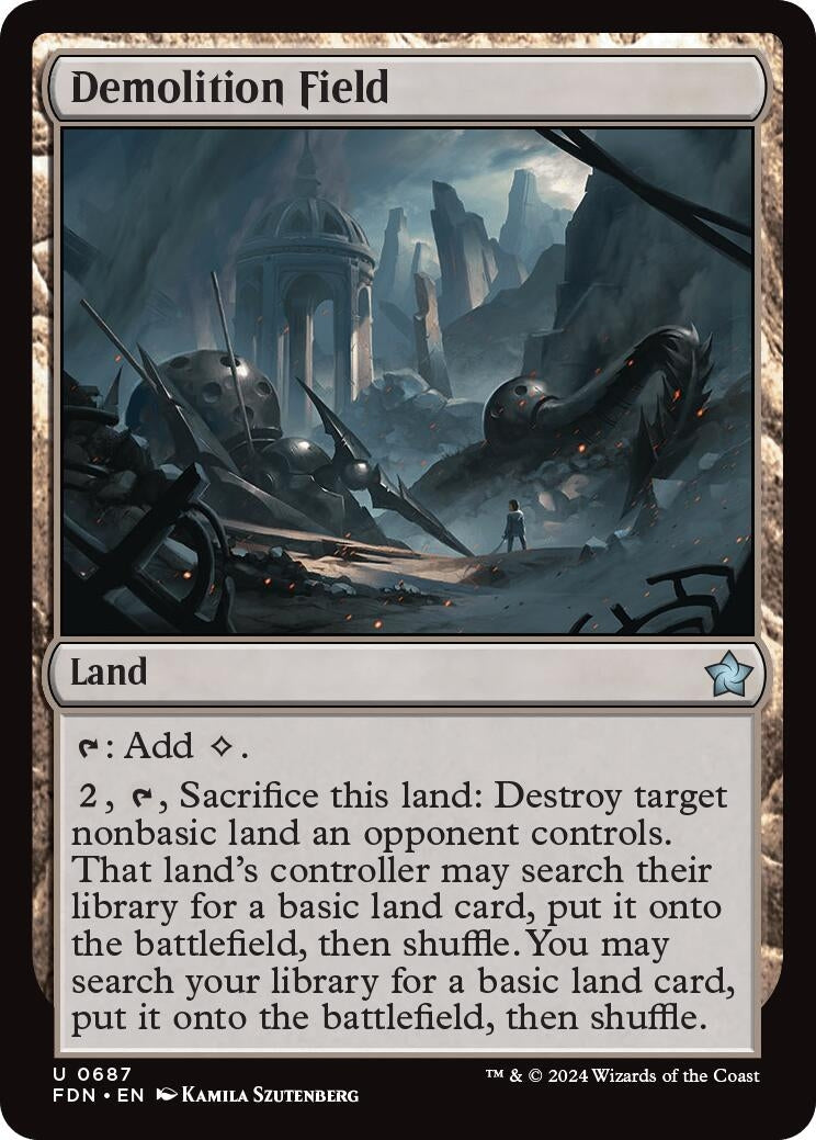 Image for Demolition Field (687) [Foundations] - Magic: The Gathering