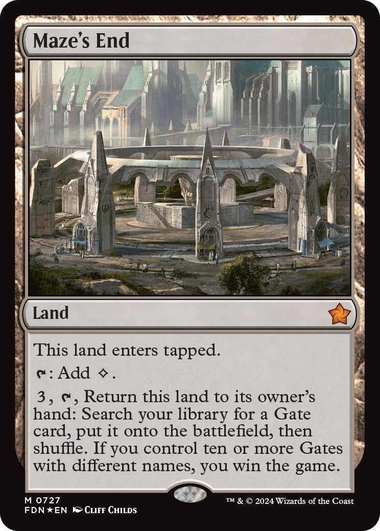 Image for Maze's End (727) [Foundations] - Magic: The Gathering
