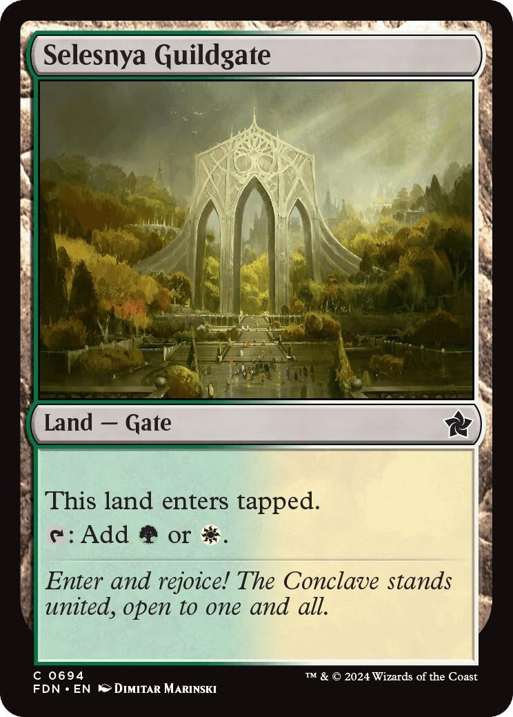 Image for Selesnya Guildgate (694) [Foundations] - Magic: The Gathering
