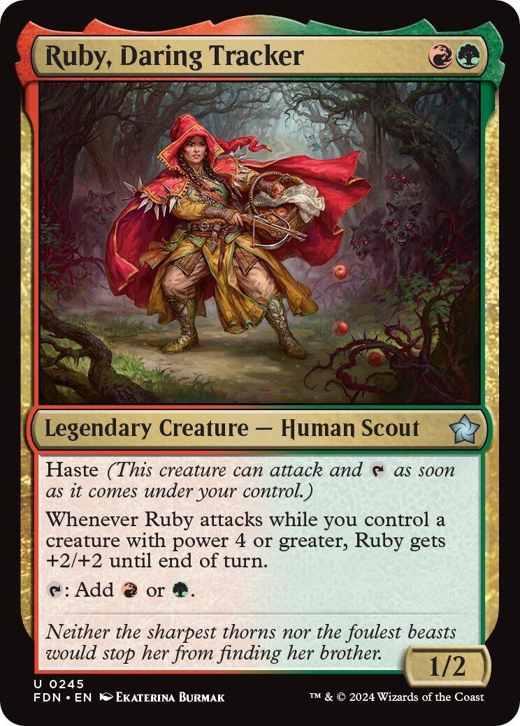 Image for Ruby, Daring Tracker (245) [Foundations] - Magic: The Gathering