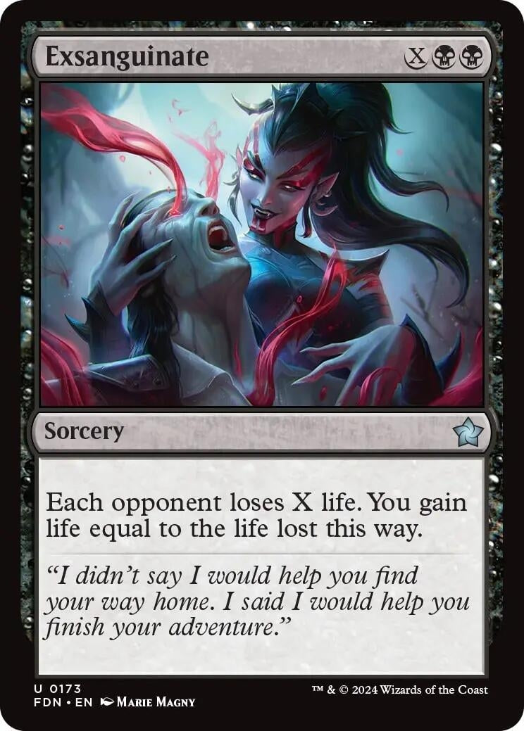 Image for Exsanguinate (173) [Foundations] - Magic: The Gathering
