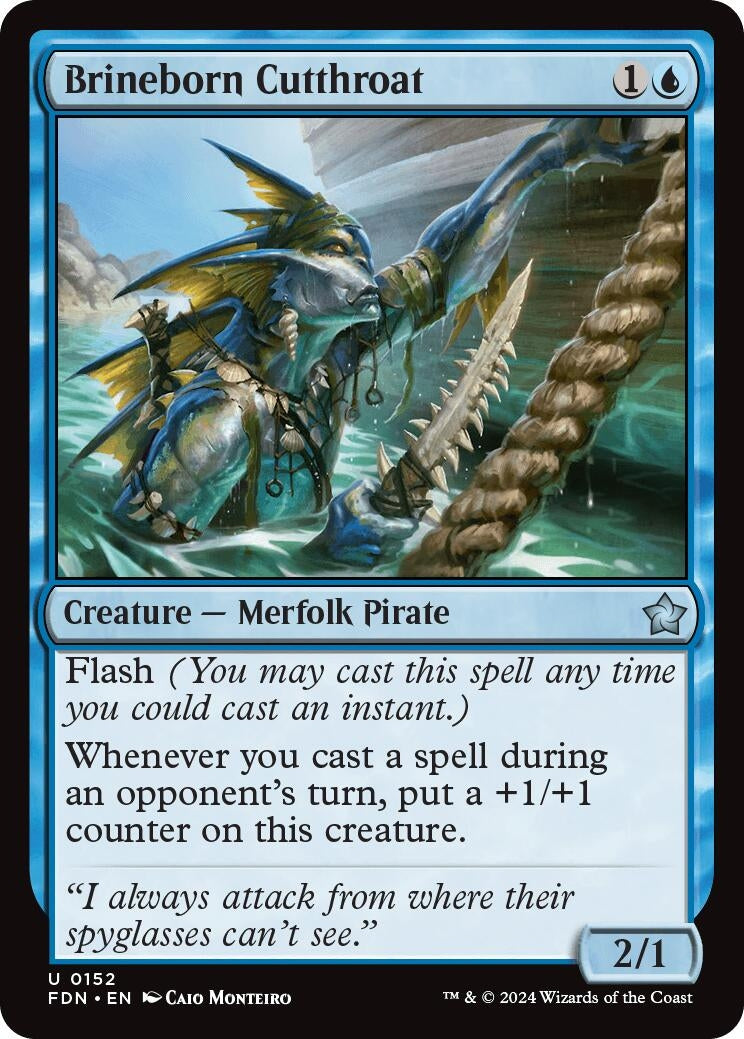 Image for Brineborn Cutthroat (152) [Foundations] - Magic: The Gathering