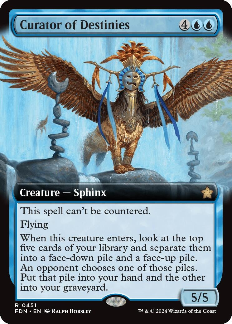 Image for Curator of Destinies (Extended Art) (451) [Foundations] - Magic: The Gathering
