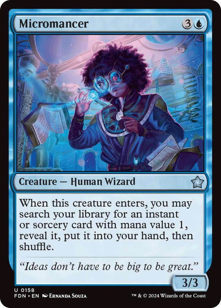 Image for Micromancer (158) [Foundations] - Magic: The Gathering
