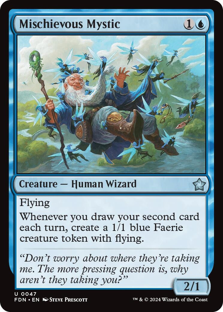 Image for Mischievous Mystic (47) [Foundations] - Magic: The Gathering