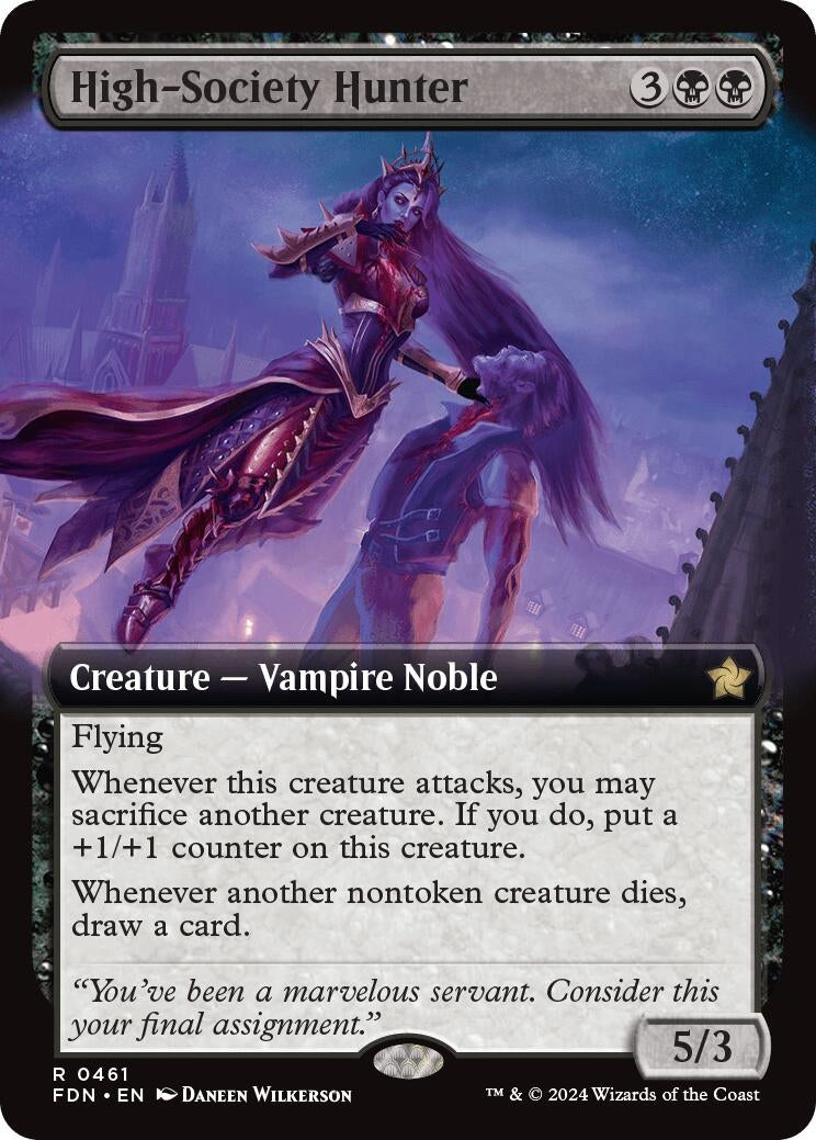 Image for High-Society Hunter (Extended Art) (461) [Foundations] - Magic: The Gathering