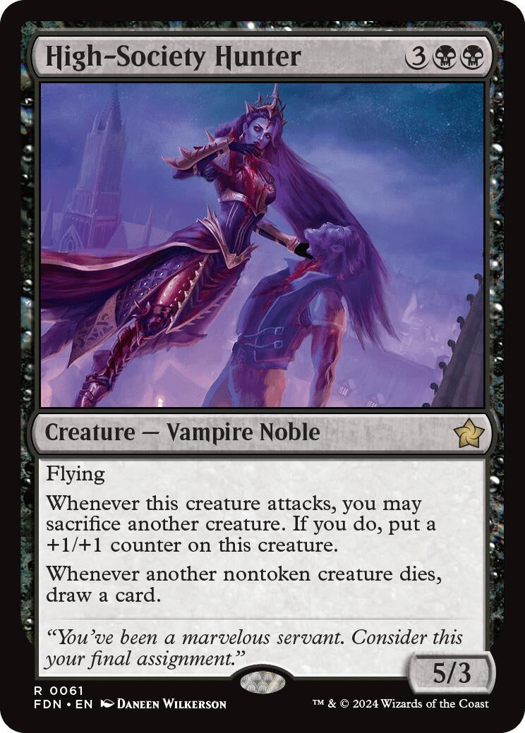 Image for High-Society Hunter (61) [Foundations] - Magic: The Gathering