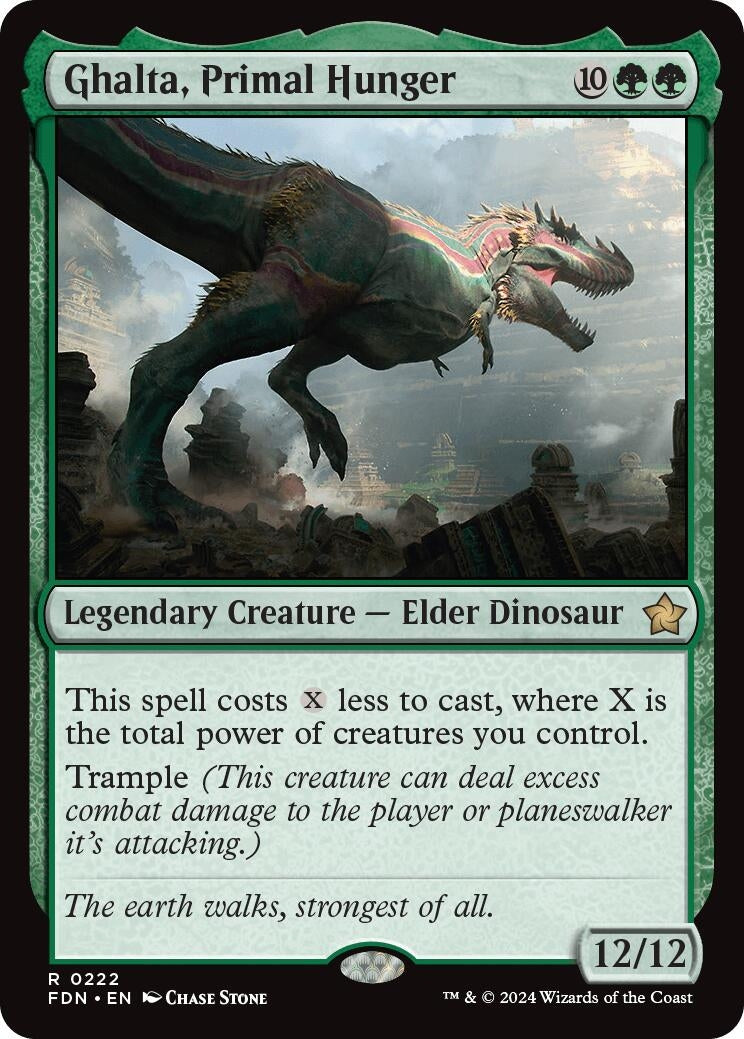 Image for Ghalta, Primal Hunger (222) [Foundations] - Magic: The Gathering