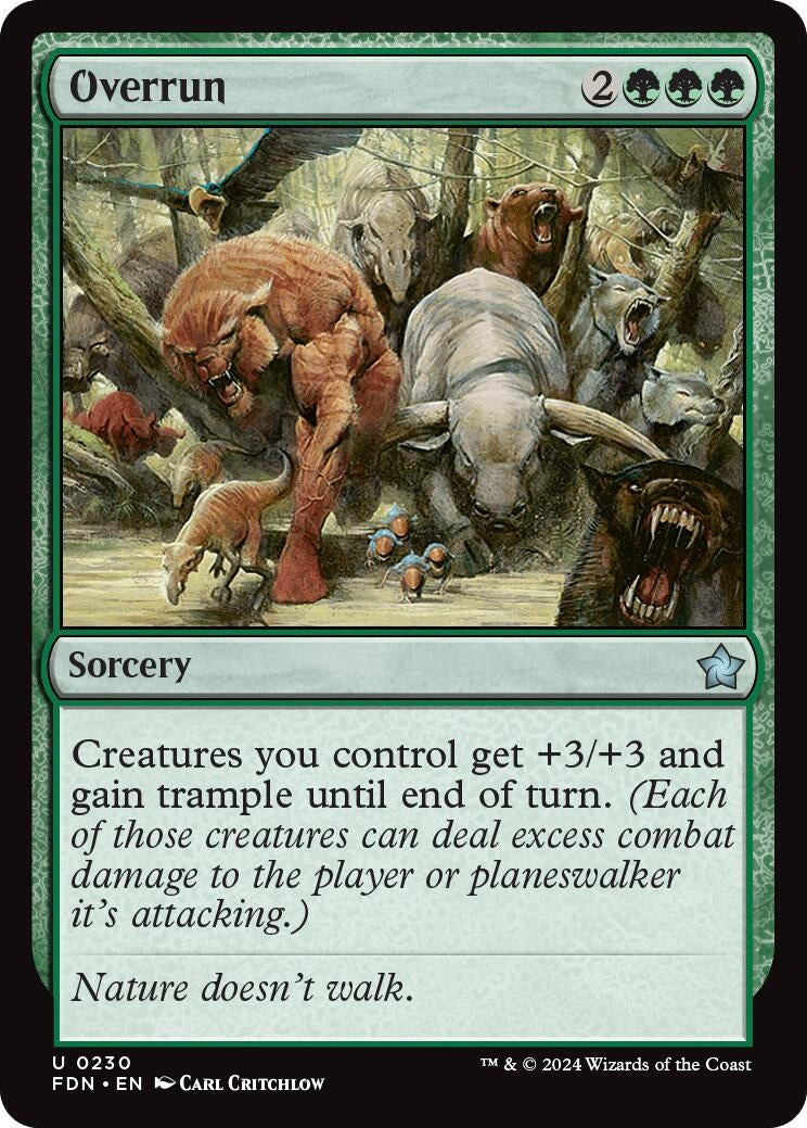 Image for Overrun (230) [Foundations] - Magic: The Gathering