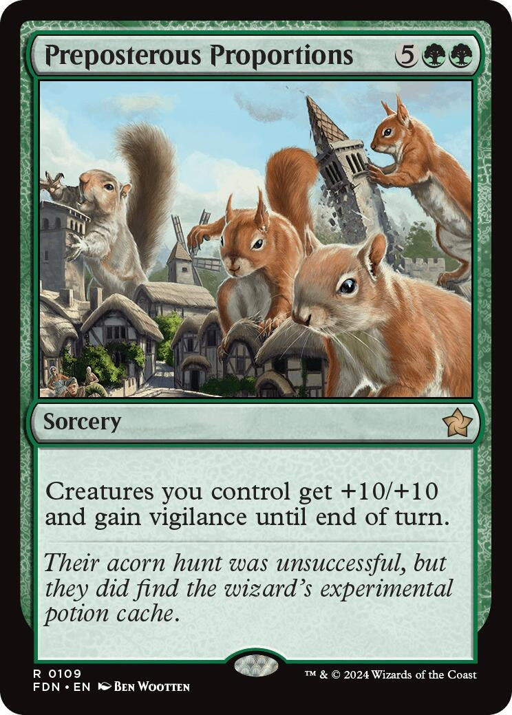 Image for Preposterous Proportions (109) [Foundations] - Magic: The Gathering