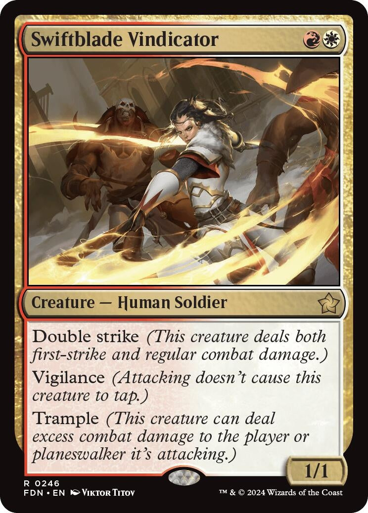 Image for Swiftblade Vindicator (246) [Foundations] - Magic: The Gathering