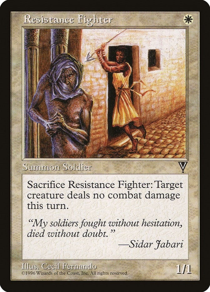 Image for Resistance Fighter [Visions] - Magic: The Gathering