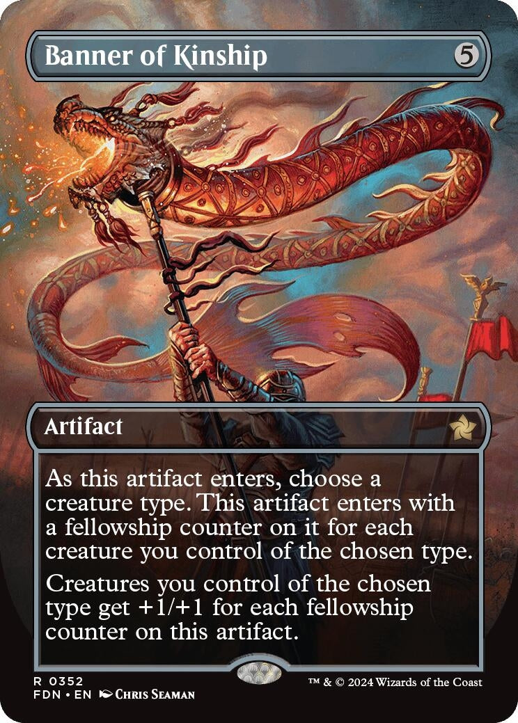 Image for Banner of Kinship (Borderless) (352) [Foundations] - Magic: The Gathering