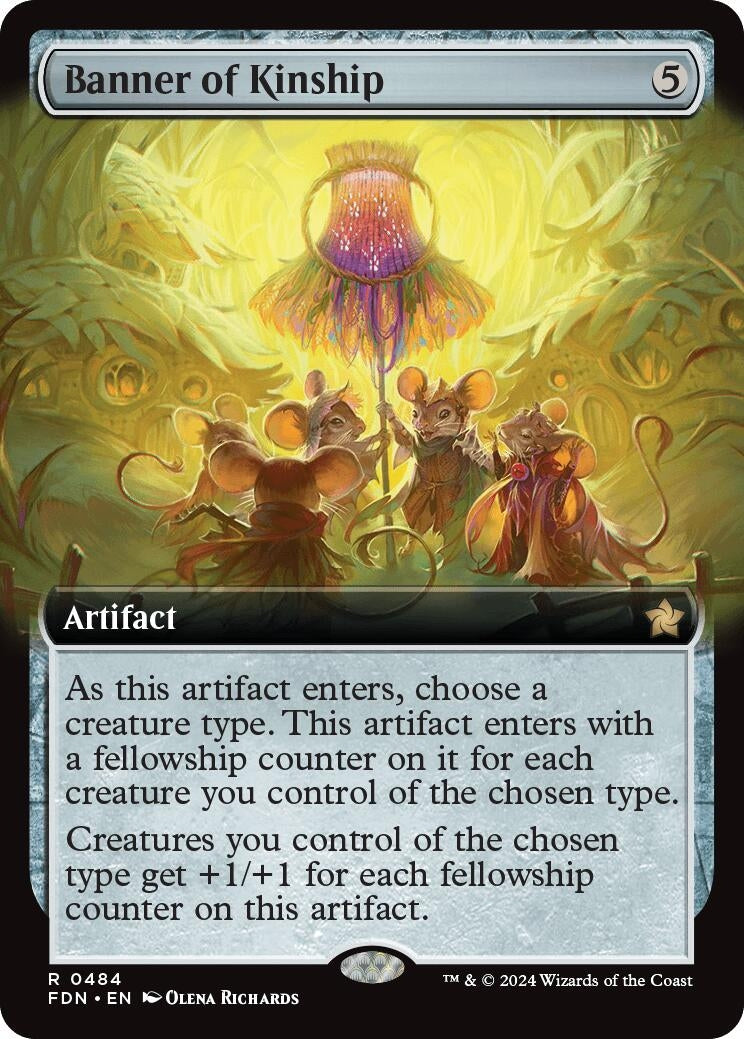 Image for Banner of Kinship (Extended Art) (484) [Foundations] - Magic: The Gathering