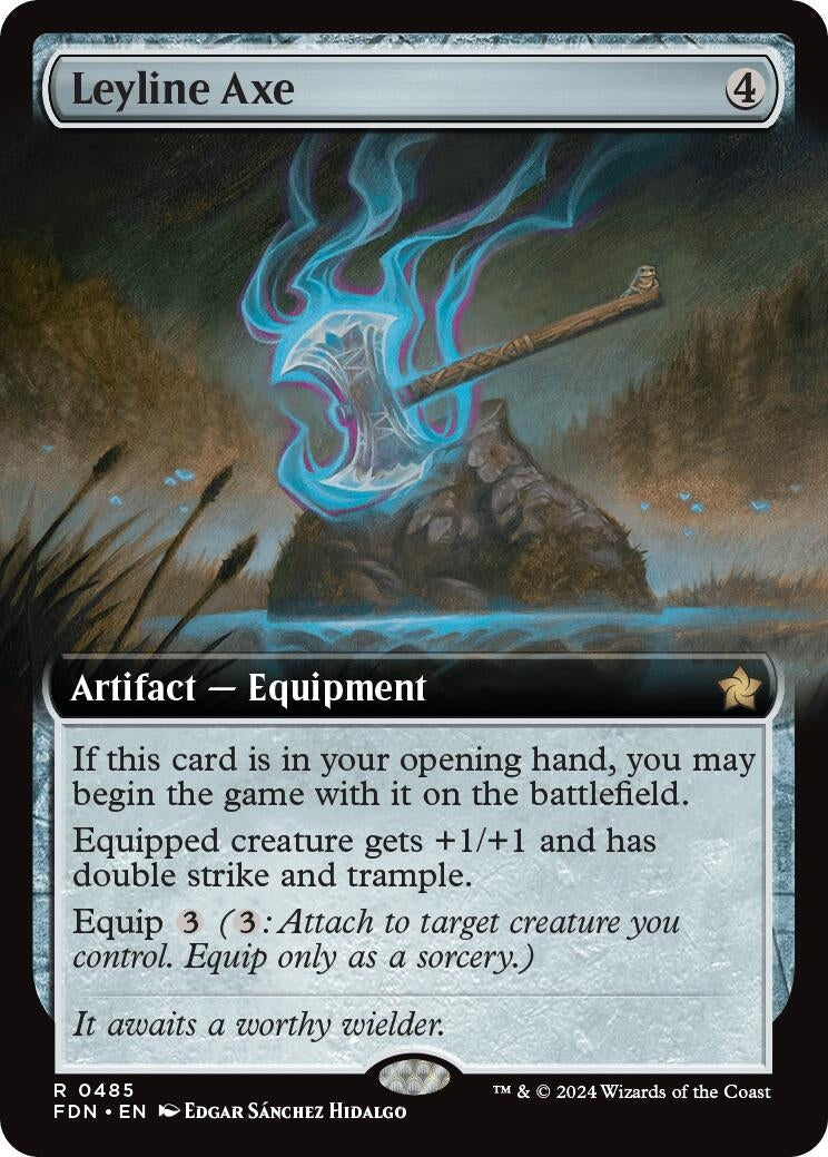 Image for Leyline Axe (Extended Art) (485) [Foundations] - Magic: The Gathering