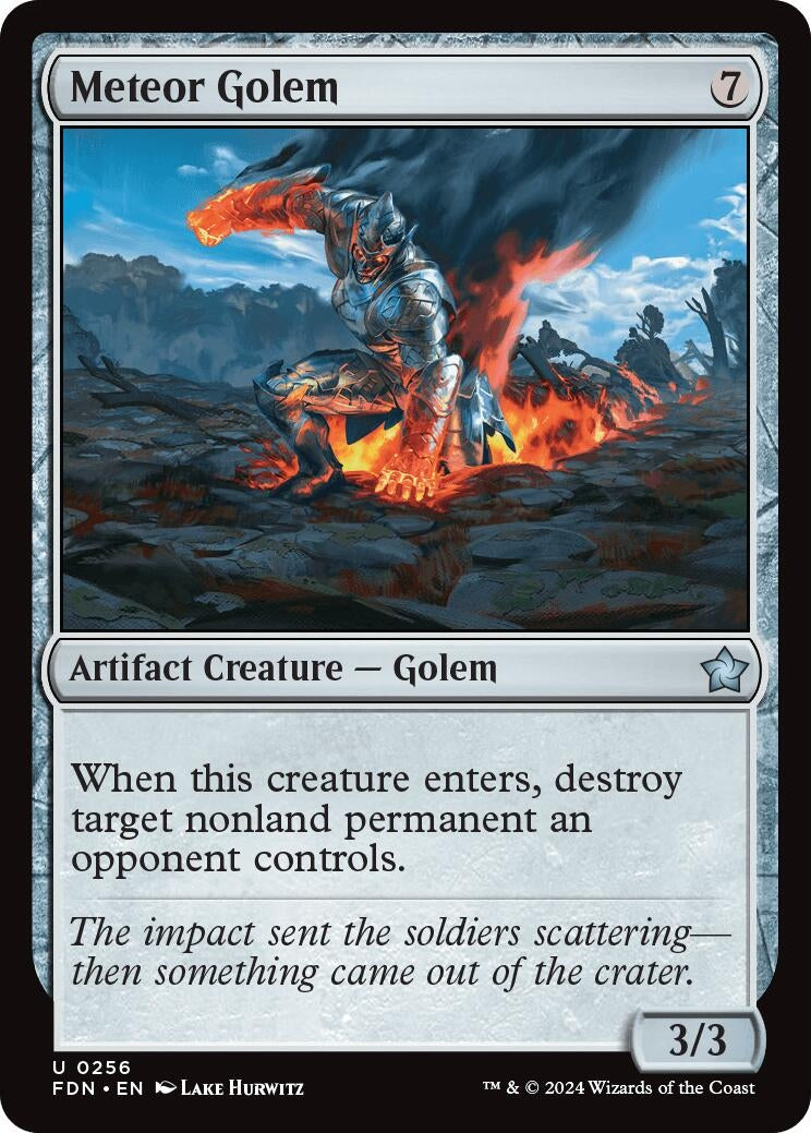 Image for Meteor Golem (256) [Foundations] - Magic: The Gathering