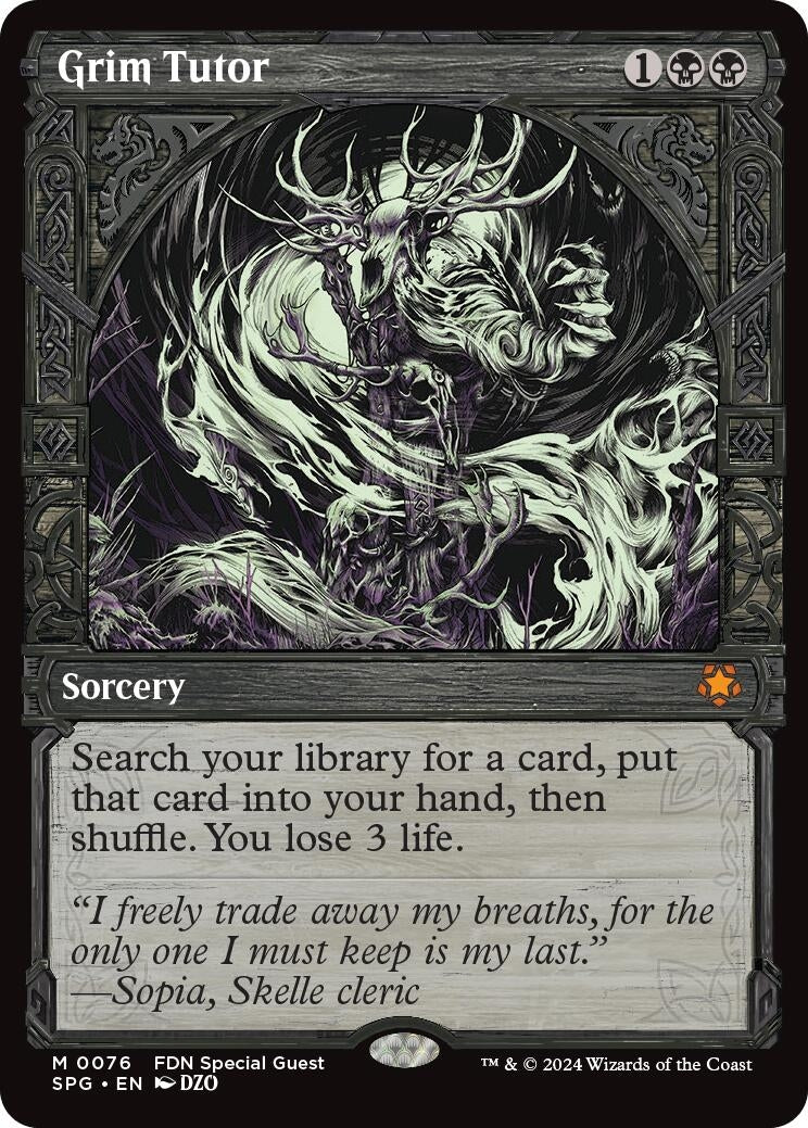 Image for Grim Tutor (Showcase) (76) [Special Guests] - Magic: The Gathering