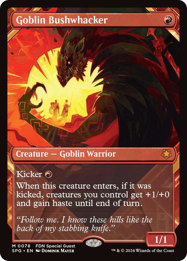 Image for Goblin Bushwhacker (Showcase) (78) [Special Guests] - Magic: The Gathering