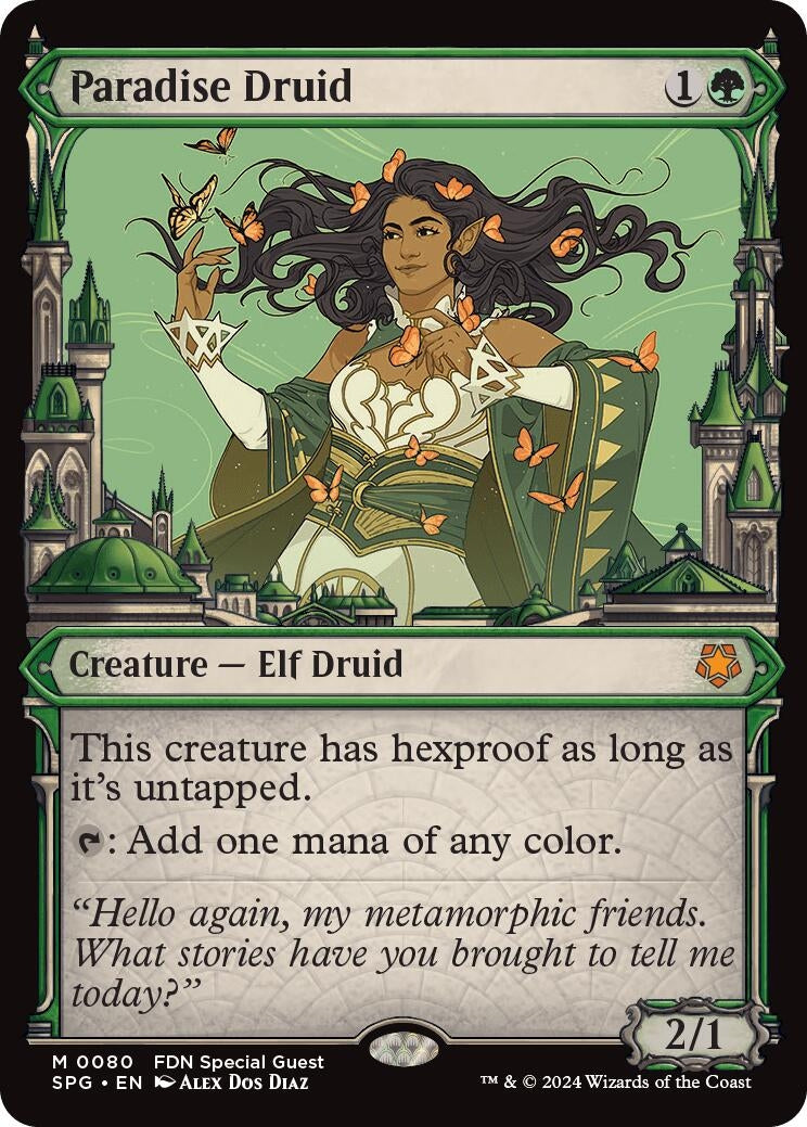 Image for Paradise Druid (Showcase) (80) [Special Guests] - Magic: The Gathering