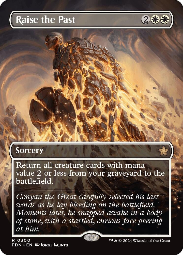 Image for Raise the Past (Borderless) (300) [Foundations] - Magic: The Gathering