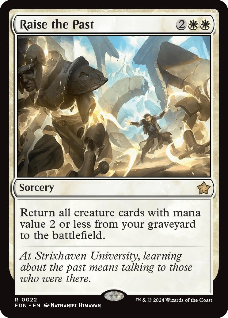 Image for Raise the Past (22) [Foundations] - Magic: The Gathering