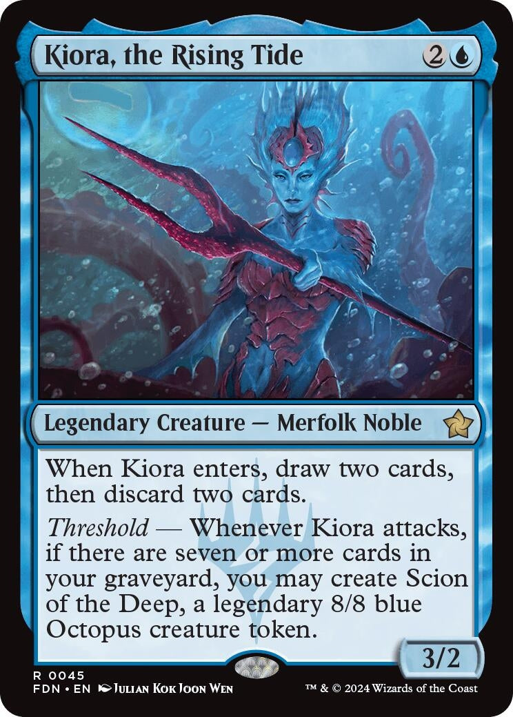 Image for Kiora, the Rising Tide (45) [Foundations] - Magic: The Gathering