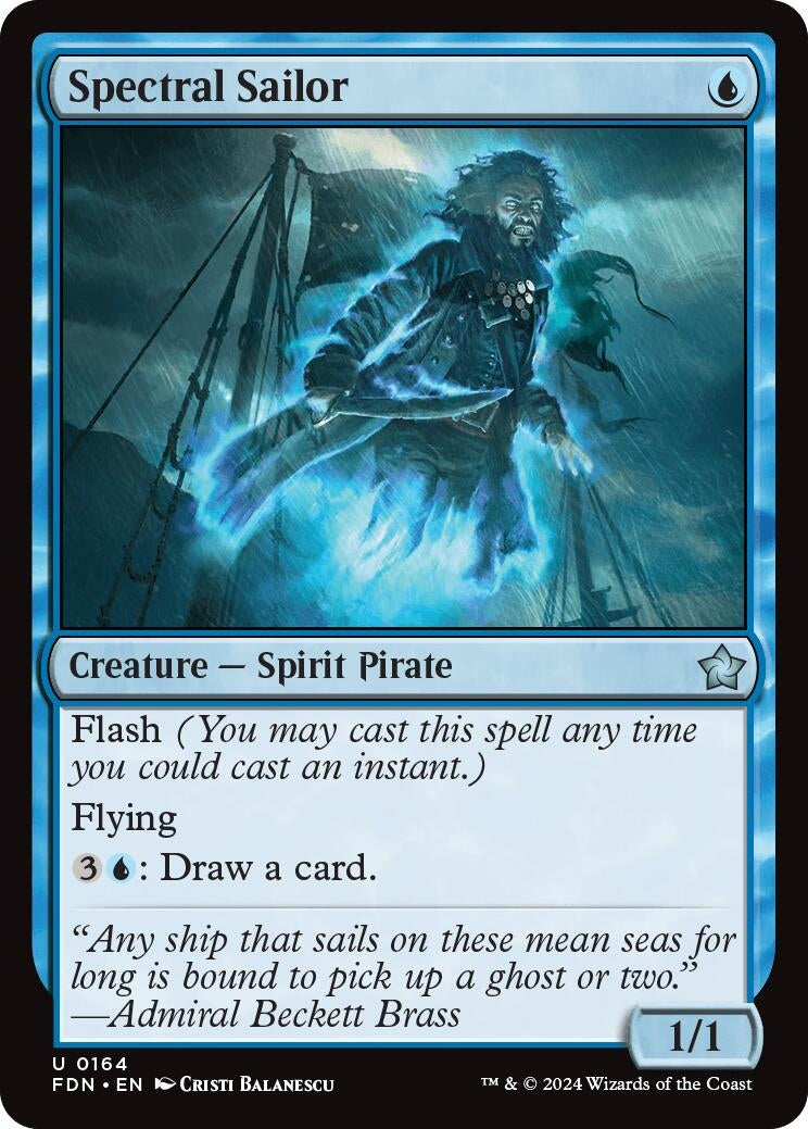 Image for Spectral Sailor (164) [Foundations] - Magic: The Gathering