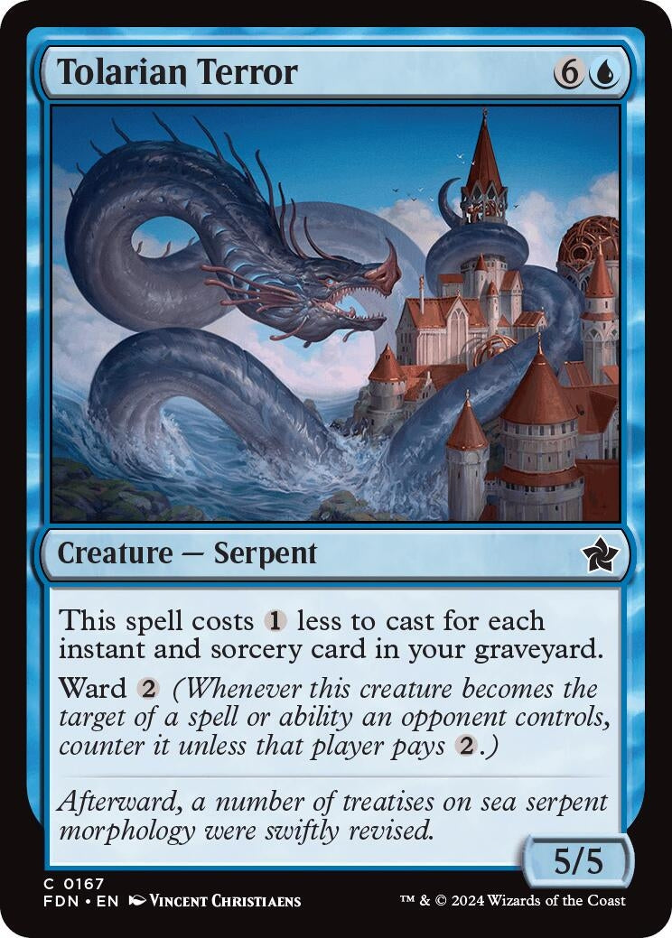 Image for Tolarian Terror (167) [Foundations] - Magic: The Gathering