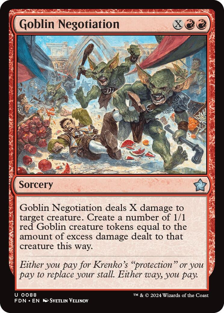 Image for Goblin Negotiation (88) [Foundations] - Magic: The Gathering