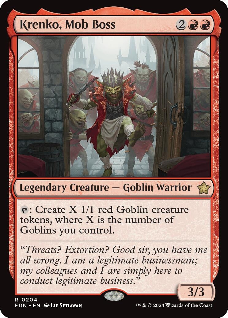 Image for Krenko, Mob Boss (204) [Foundations] - Magic: The Gathering