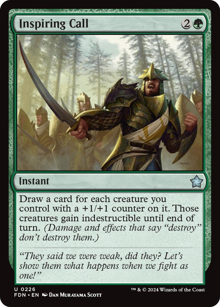 Image for Inspiring Call (226) [Foundations] - Magic: The Gathering
