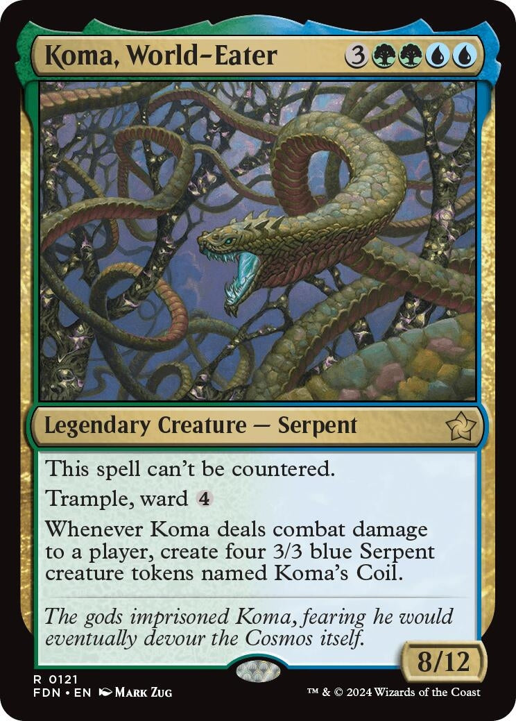 Image for Koma, World-Eater (121) [Foundations] - Magic: The Gathering