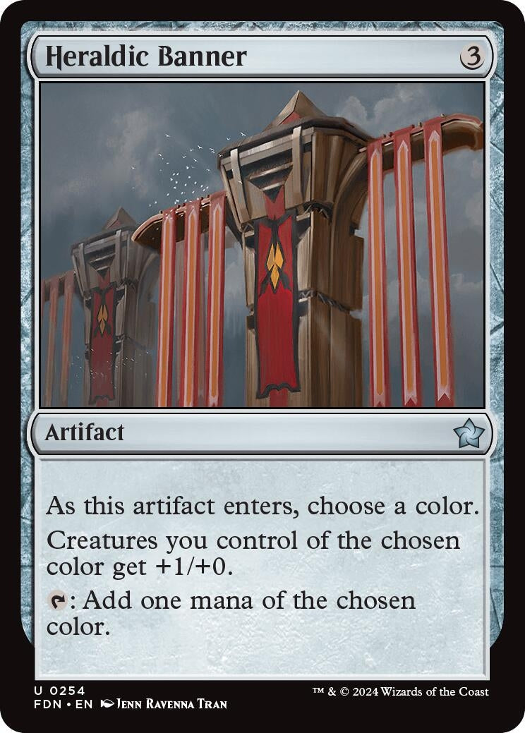 Image for Heraldic Banner (254) [Foundations] - Magic: The Gathering