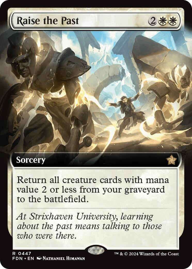 Image for Raise the Past (Extended Art) (447) [Foundations] - Magic: The Gathering