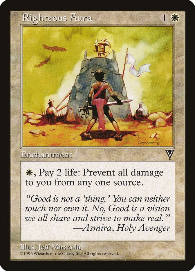 Image for Righteous Aura [Visions] - Magic: The Gathering