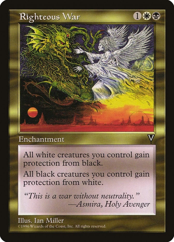 Image for Righteous War [Visions] - Magic: The Gathering