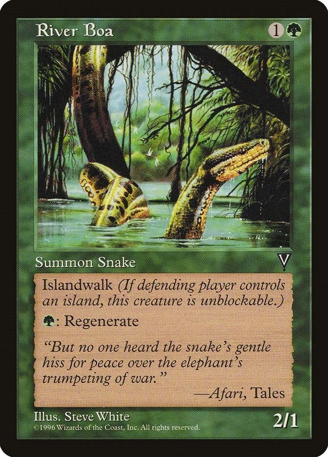Image for River Boa [Visions] - Magic: The Gathering