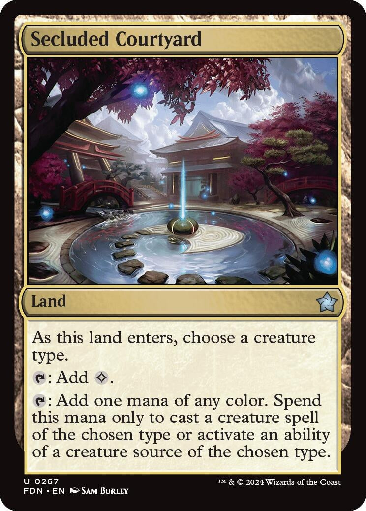 Image for Secluded Courtyard (267) [Foundations] - Magic: The Gathering