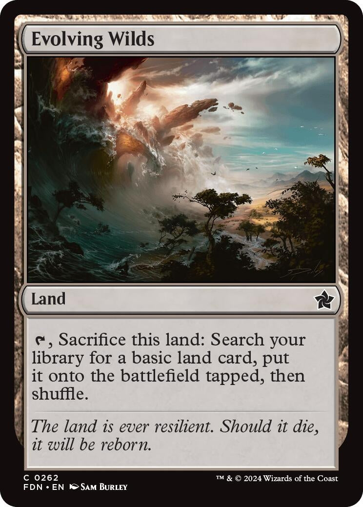 Image for Evolving Wilds (262) [Foundations] - Magic: The Gathering