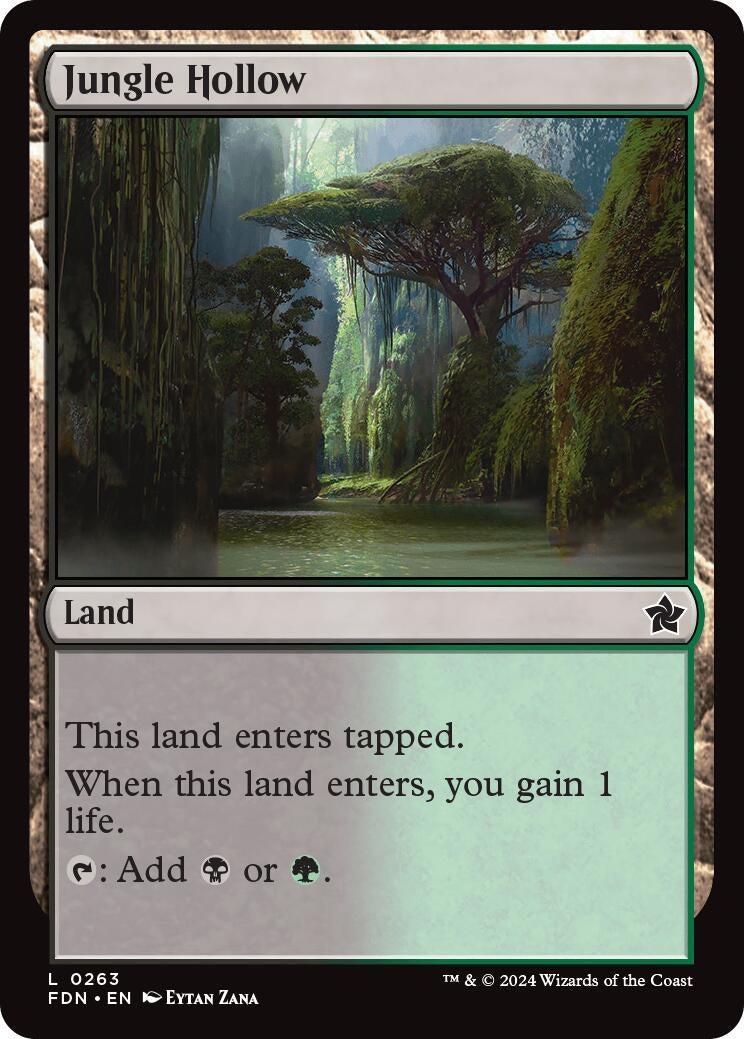 Image for Jungle Hollow (263) [Foundations] - Magic: The Gathering