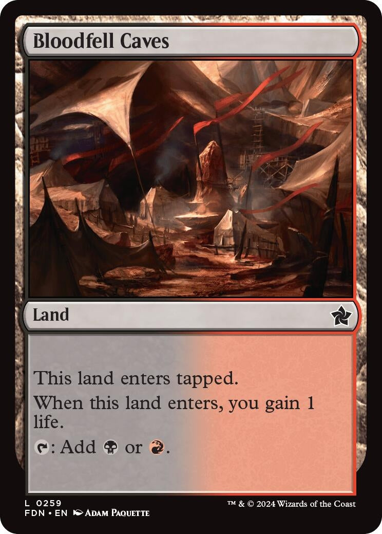 Image for Bloodfell Caves (259) [Foundations] - Magic: The Gathering