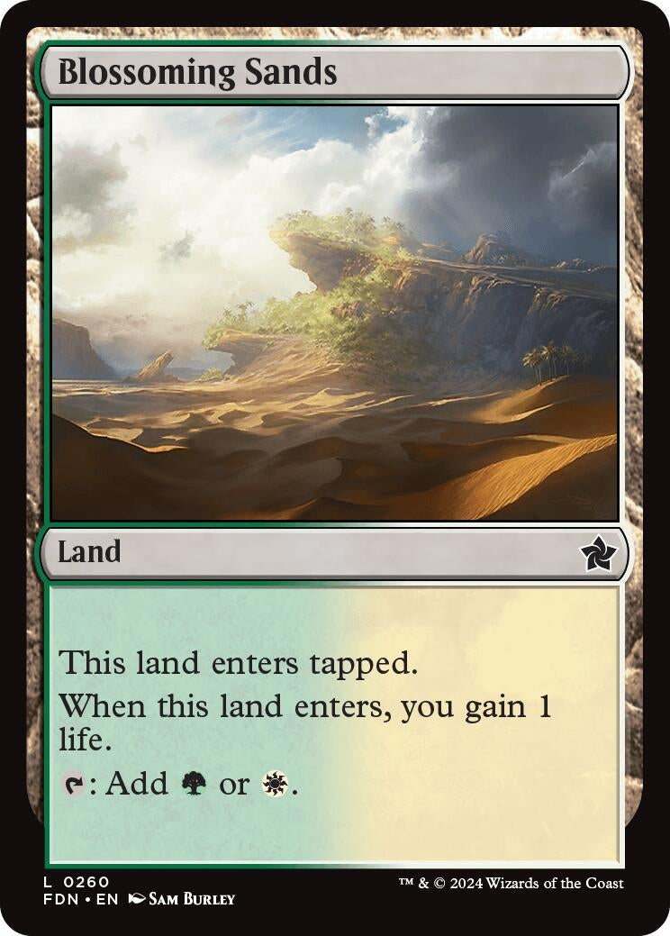Image for Blossoming Sands (260) [Foundations] - Magic: The Gathering
