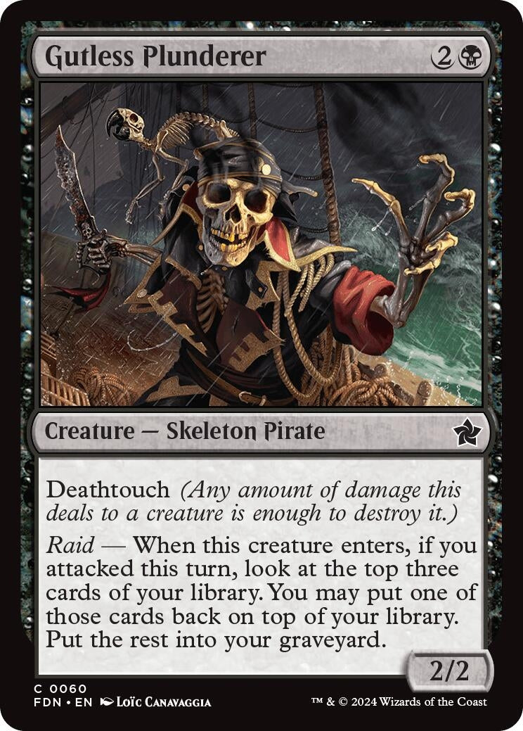Image for Gutless Plunderer (60) [Foundations] - Magic: The Gathering