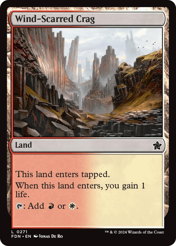 Image for Wind-Scarred Crag (271) [Foundations] - Magic: The Gathering