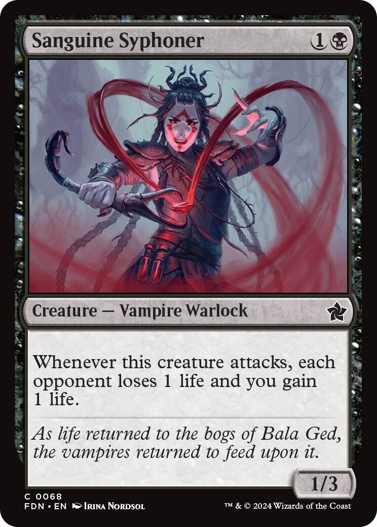 Image for Sanguine Syphoner (68) [Foundations] - Magic: The Gathering