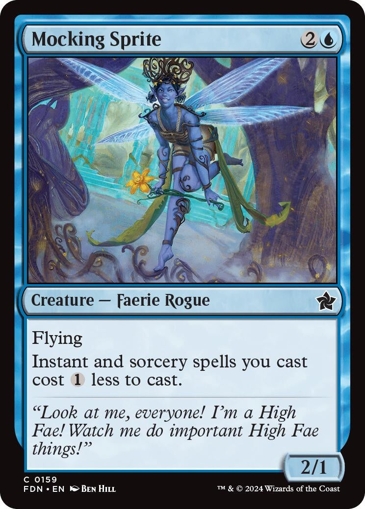 Image for Mocking Sprite (159) [Foundations] - Magic: The Gathering