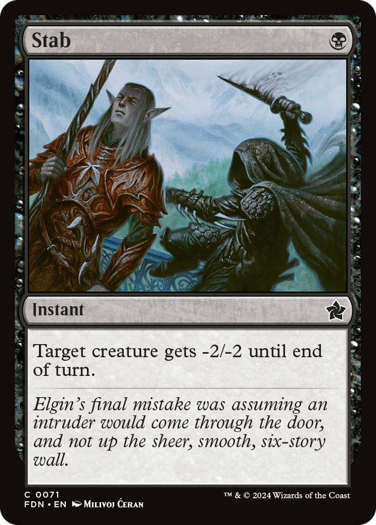 Image for Stab (71) [Foundations] - Magic: The Gathering